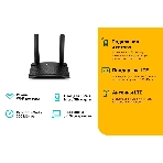 Роутер беспроводной TP-Link TL-MR100 N300 10/100BASE-TX/4G(3G) cat.4 черный, фото5