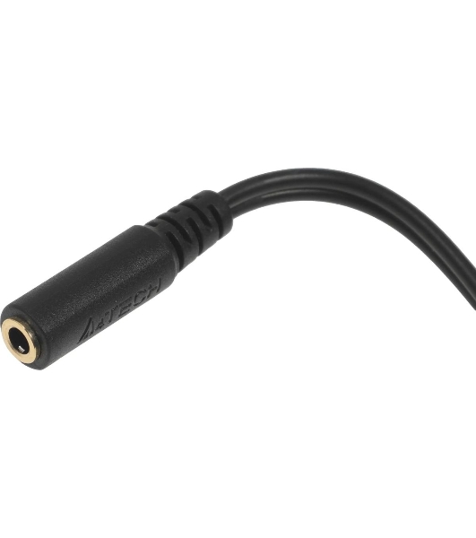 Адаптер аудио A4Tech AD-4P Jack 3.5 (f)/2xJack 3.5 (m) 0.2м. черный
