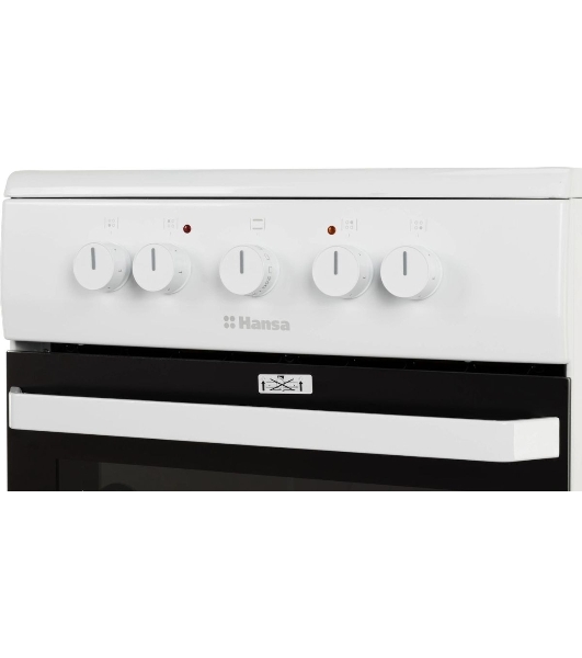 Плита электрическая Hansa FCCW54000 белый, конфорок 4 шт, духовка 68 л, 50 см x 85 см x 60 см