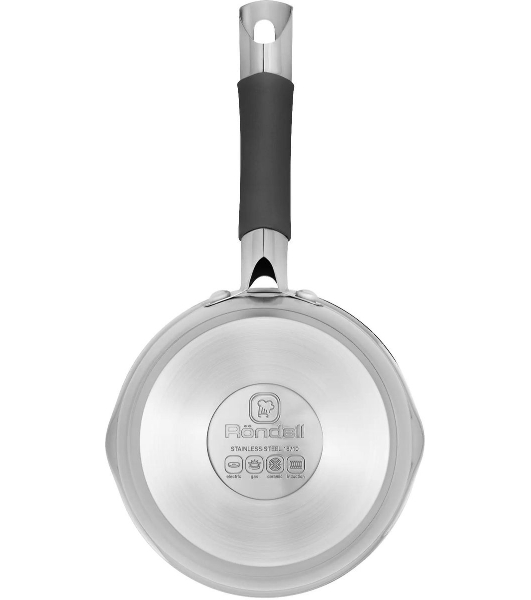 Ковш Rondell Flamme RDS-026, 1.3л, 16см, с крышкой, стальной