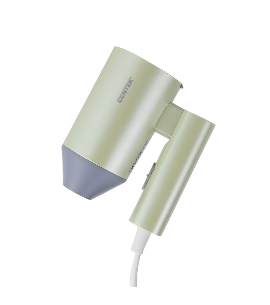 Фен Centek CT-2203 зеленый, 1600 Вт, компактный, ионизация