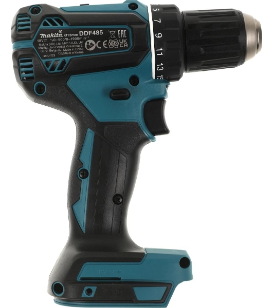 Дрель-шуруповерт Makita DDF485Z, 18 В, 0 Ач, 50 Нм, бесщеточный