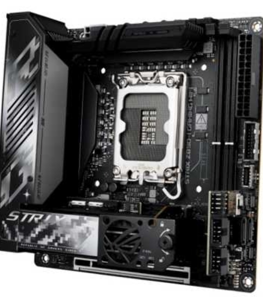 Материнская плата ASUS ROG STRIX Z890-I GAMING WIFI, LGA 1851, Intel Z890, 2xDDR5, 2xSATA, 2xM.2, 1xPCIe 5.0 x16, 1xHDMI, 2xUSB-C Thunderbolt 4, 1xUSB-C 20Gbps, 3xUSB-A 10Gbps, 1xUSB-A 5Gbps, 2xUSB-A 2.0, 1x 2.5Gb LAN, Mini-ITX
