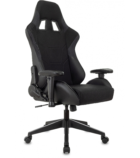 Кресло Бюрократ VIKING 4 AERO BLACK EDITION черный, экокожа, 120 кг, механизм качания