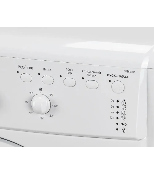 Стиральная машина Indesit IWSC 5105 белый, загрузка фронтальная 5 кг, 1000 об/мин., класс: А