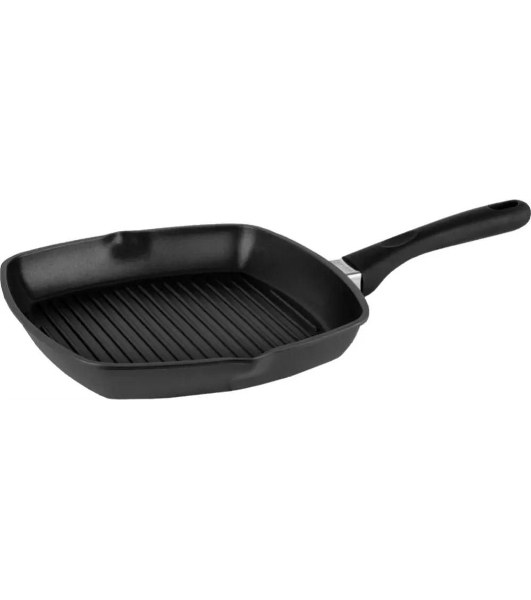 Сковорода-гриль Rondell Patron RDA-1443, 28 см, без крышки, серый