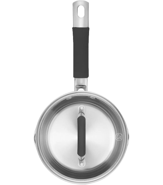 Ковш Rondell Flamme RDS-026, 1.3л, 16см, с крышкой, стальной