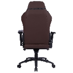 Кресло игровое Cactus CS-CHR-0112BR коричневый, сиденье коричневый, эко.кожа, с подголов. крестовина металл, пластик черный, фото4