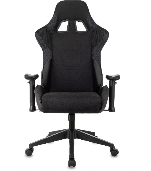 Кресло Бюрократ VIKING 4 AERO BLACK EDITION черный, экокожа, 120 кг, механизм качания