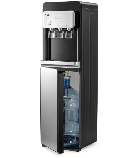 Кулер для воды AEL LD-AEL-806a, нижняя загрузка, нагрев 95 °С, охлаждение 10 °С, черный