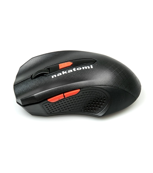 Мышь беспроводная Nakatomi MRON-07U черный, 1600 dpi, радиоканал, USB, кнопки - 5