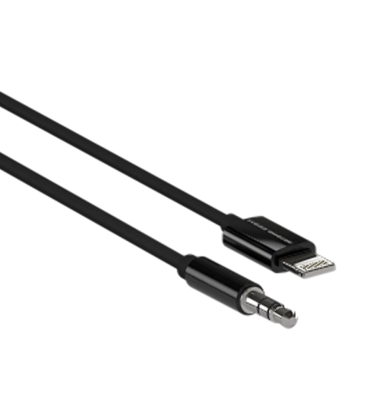 Кабель аудио MORE CHOICE (4610196409837) UK28i AUX 3.5мм Lightning 8-pin 1м, черный