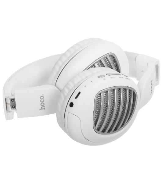 Беспроводные/проводные наушники Hoco W23 BRILLIANT белый, накладные, Bluetooth + проводной, до 8 ч