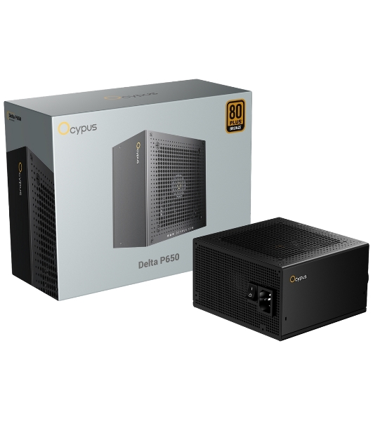 Блок питания 750W Ocypus Delta P750 (ATX, 80 PLUS Bronze, APFC, 20+4 pin, 120мм fan, PCI-E 6+2Px3, 8xSATA) (Delta-P750-B1FDBK024X-EU)