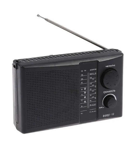 Радиоприемник ЭФИР 12 FM 64-108МГц, бат. 2*R20, 220V