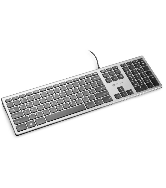 Клавиатура Oklick 890S проводная, USB Type-A, серый