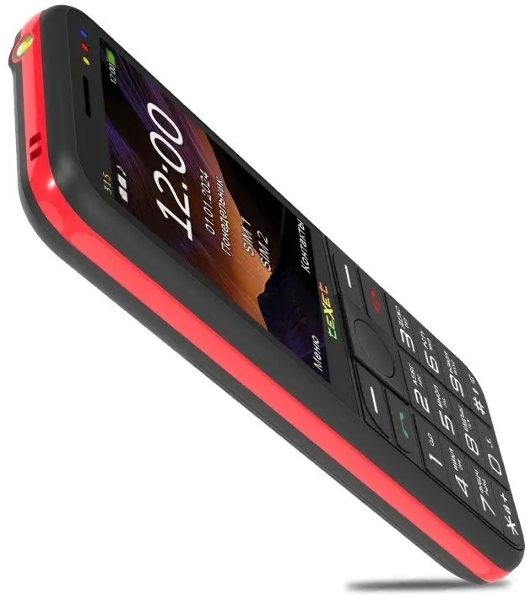 Мобильный телефон teXet TM-315 черный-красный