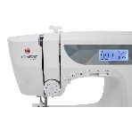 Швейная машина Comfort 1001 200 операций, 9 видов петель, жк дисплей, нитевдеватель, горизонтальный челнок, русск./англ. алфавит, плавная регулировка скорости на корпусе, регулятор давления лапки, нитевдеватель, возможность шитья двойной иглой, возможность шитья без педали., фото5