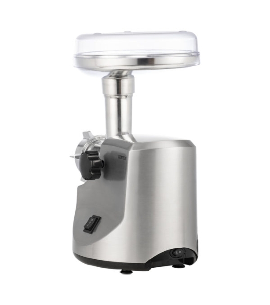 Мясорубка электрическая Centek CT-1606 серебристый, 3000 Вт, 3.0 кг/мин, реверс, металлический лоток, насадки - 5