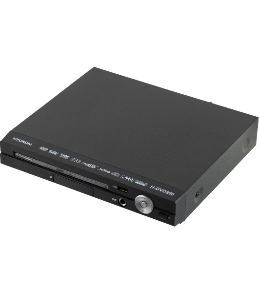 Плеер DVD Hyundai H-DVD200 черный Караоке ПДУ