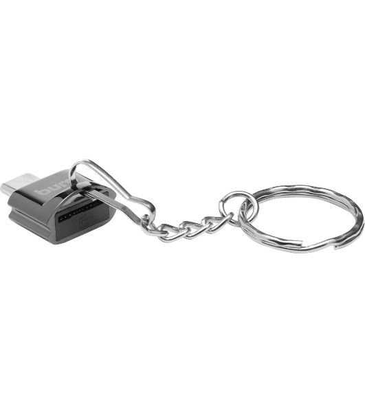 Кард-ридер Buro BU-CR-201/черный/MMC/MS/RS-MMC/SD/SDHC/USB 2.0/пластик