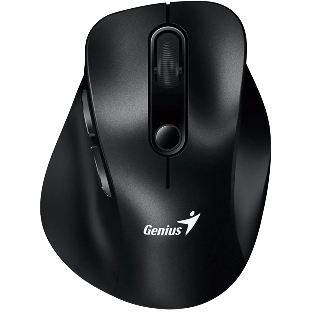 Мышь беспроводная Genius Ergo 9000S черный, 2400 dpi, радиоканал, Bluetooth, USB, кнопки - 6