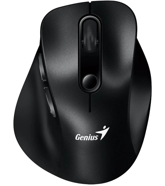 Мышь беспроводная Genius Ergo 9000S черный, 2400 dpi, радиоканал, Bluetooth, USB, кнопки - 6