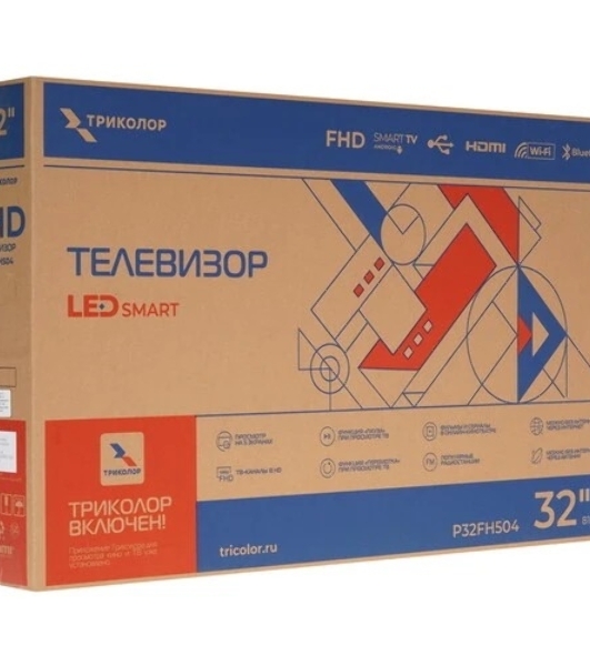 Телевизор Триколор 32' P32FH504 черный LED FHD 60Hz Android