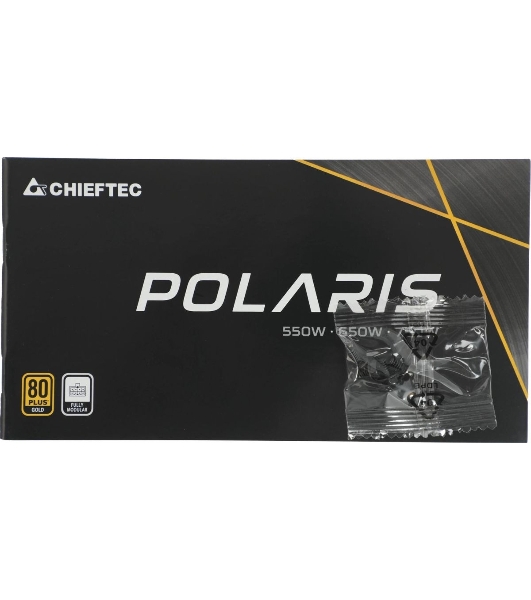 Блок питания Chieftec Polaris PPS-750FC, 750Вт, 80 PLUS Gold, 120мм, модульный, черный