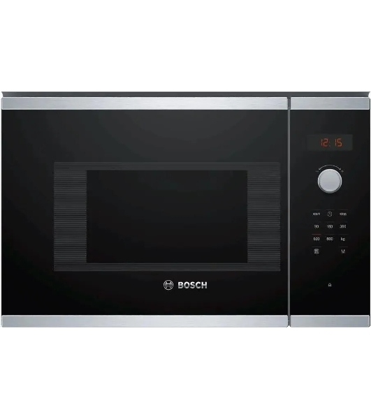 Встраиваемая микроволновая печь Bosch BFL523MS0 20л. 800Вт нержавеющая сталь/черный