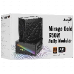 Блок питания Aerocool/Formula MIRAGE GOLD 650W, 650Вт, 80 PLUS Gold, 120мм, модульный, черный, фото6