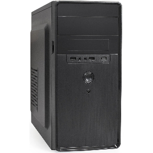 Компьютерный корпус Minitower ExeGate BA-309-UNS500 (mATX, БП UNS500 с вент. 12см, 2*USB, HD аудио, черный)