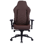 Кресло игровое Cactus CS-CHR-0112BR коричневый, сиденье коричневый, эко.кожа, с подголов. крестовина металл, пластик черный, фото7