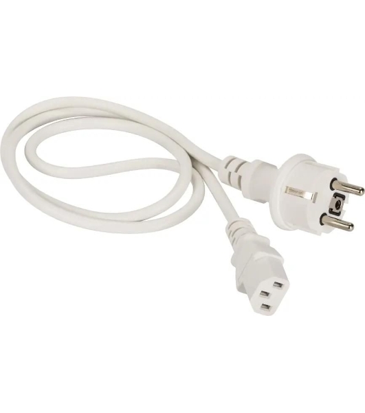 Шнур питания Lanmaster LAN-PP13/SH-0.5-WH C13-Schuko проводник.:3x0.75мм2 0.5м 220В 10А (упак.:1шт) белый