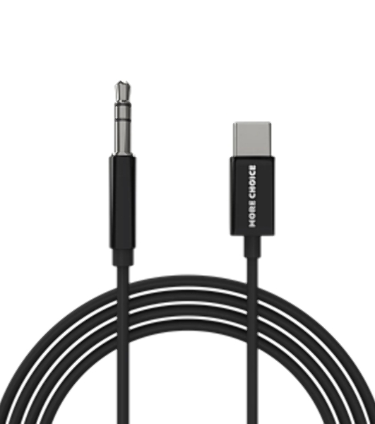 Кабель аудио MORE CHOICE (4610196409844) UK28a AUX 3.5мм Type-C 1м, черный