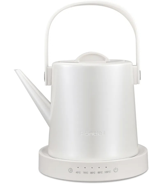 Чайник электрический Rondell RDE-WK804 1 л, 1200 Вт, жемчужный корпус: металл