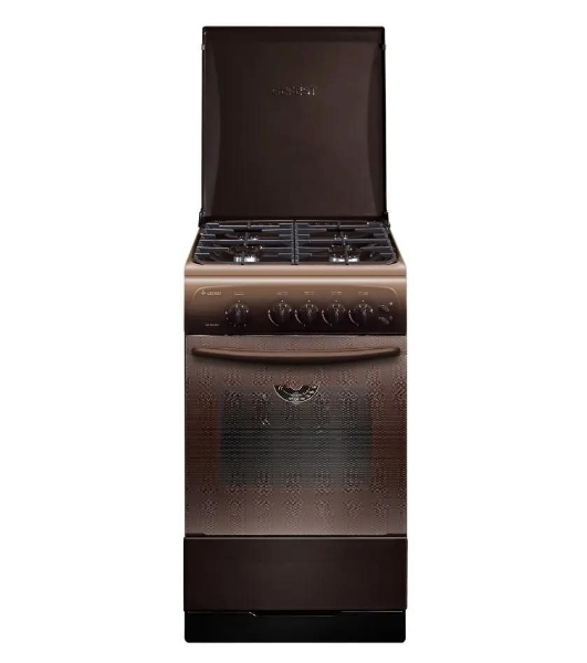 Плита газовая Gefest CG 50M04 K83 коричневый, конфорок 4 газовых, духовка 42 л, 50 см x 85 см x 57 см