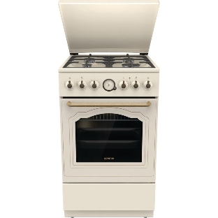 Плита комбинированная Gorenje GKS5B70CLI бежевый, конфорок 4 газовых, духовка 70 л, 50 см x 85 см x 59.4 см
