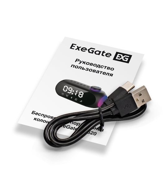 Колонка-часы ExeGate Yo 520 Bluetooth 3 Вт черный