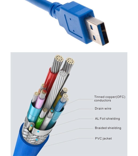 Кабель VCOM VUS7065-3M Кабель-удлинитель USB3.0 Am-Af 3 м
