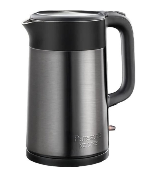 Чайник электрический Panasonic NC-CWK51 1.7 л, 1500 Вт, нержавеющая сталь/черный корпус: полупропилен/нержавеющая сталь