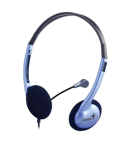 Гарнитура Genius HS-02B фиолетовый, проводная, 3.5 мм