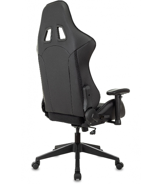 Кресло Бюрократ VIKING 4 AERO BLACK EDITION черный, экокожа, 120 кг, механизм качания