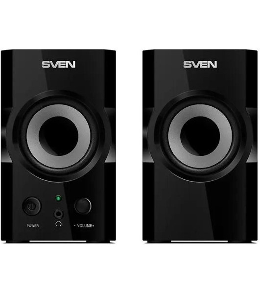 Акустическая система SVEN SPS-606, черный, акустическая система 2.0 (мощность 2x3 Вт(RMS))