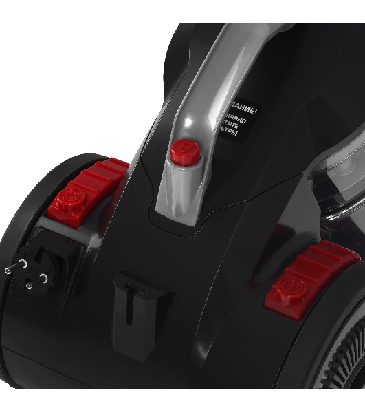 Пылесос Centek CT-2523 черный/красный, 420/2400 Вт, уборка сухая, пылесборник контейнер 3.5 л
