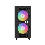 Компьютерный корпус Deepcool CH360 без БП, боковое окно (закаленное стекло), 2x140мм ARGb LED вентилятор спереди и 1x120мм ARGb LED вентилятор сзади, черный, mATX, фото5