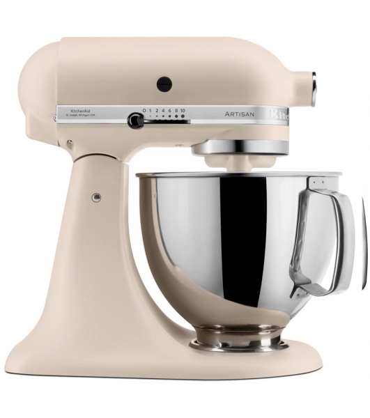 Настольный миксер с откидным блоком KitchenAid 5KSM125EMH Artisan 4.8 л, кремовый