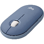 Мышь беспроводная Logitech Pebble M350 синий, 1000 dpi, радиоканал, Bluetooth, USB, кнопки - 3, фото5