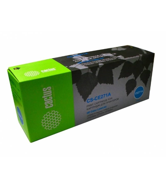 Картридж лазерный Cactus CS-CE271A голубой (15000 стр.) для HP Color LaserJet Enterprise CP5525