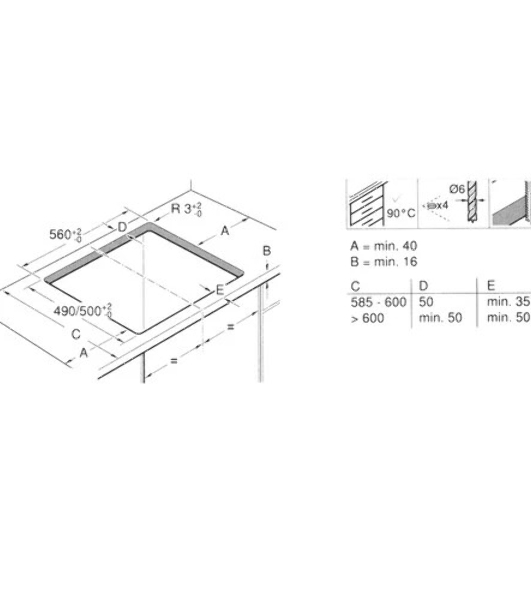 Индукционная варочная панель Bosch PUG61KAA5E черный